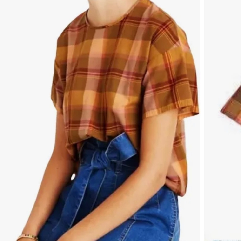 Adorable plaid Madewell shirt